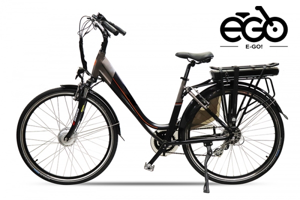 E-GO! 250W Pedelec E-Bike Acera 17Ah 28 Zoll 5-Stufen Unterstützung 8-Gang Shimano Altus